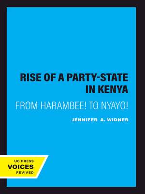 cover image of The Rise of a Party-State in Kenya